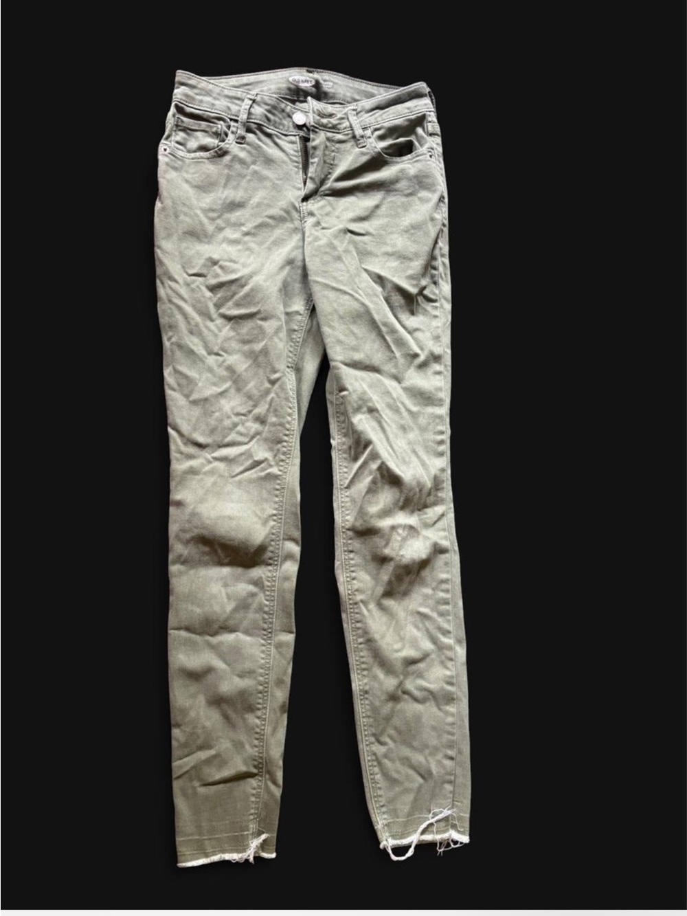 Old Navy Olive Green Skinny Jeans